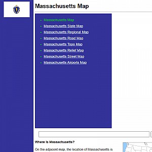 Printable Maps of Massachusetts