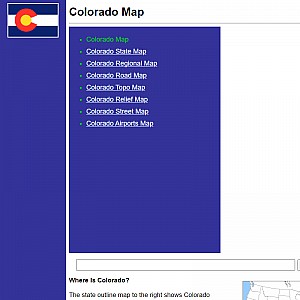 Printable Maps of Colorado
