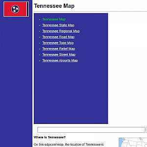 Relief Maps of Tennessee