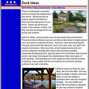 Deck Ideas and Inspirations