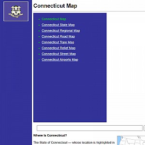 Printable Maps of Connecticut