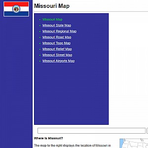 Printable Maps of Missouri