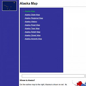 Printable Maps of Alask