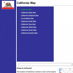 Printable Maps of Californi