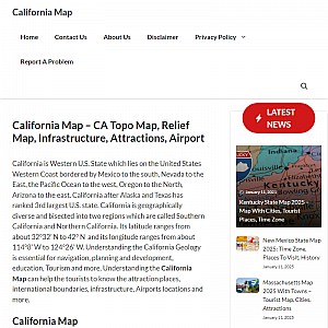 Printable Maps of Californi