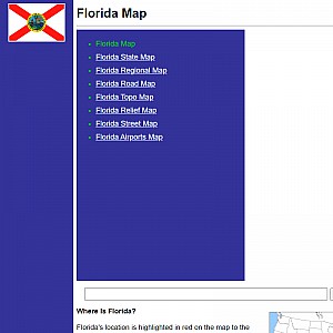 Printable Maps of Florid
