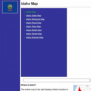 Relief Maps of Idaho