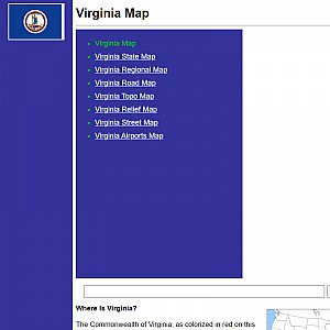 Relief Maps of Virgini