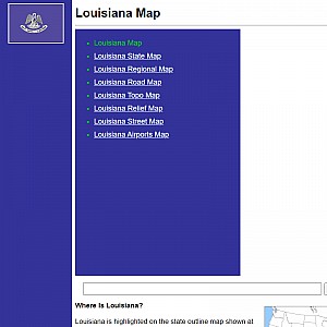 Printable Maps of Louisian