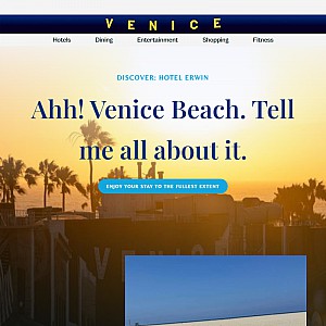 Hotels, Restaurants and Shopping in Venice, CA