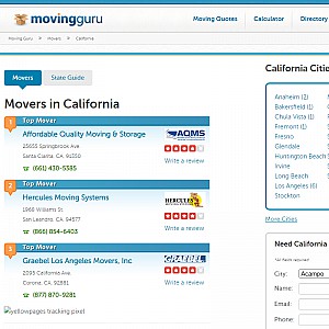 California on Movingguru